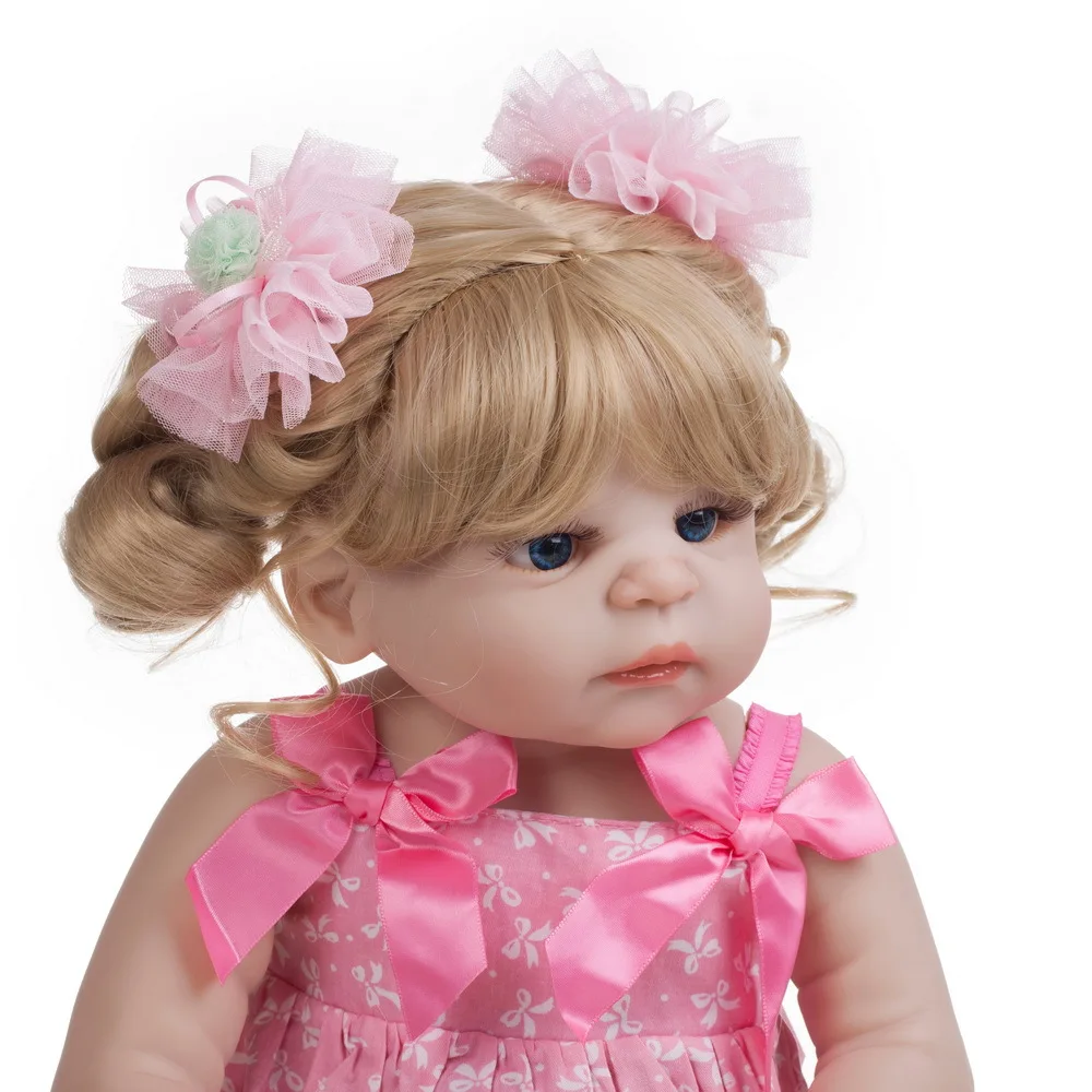 Pickwoo bebes кукла реборн 48 см 55 куклы для маленьких девочек Мягкие силиконовые Boneca