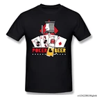 Мужская футболка с изображением покера и пива в казино