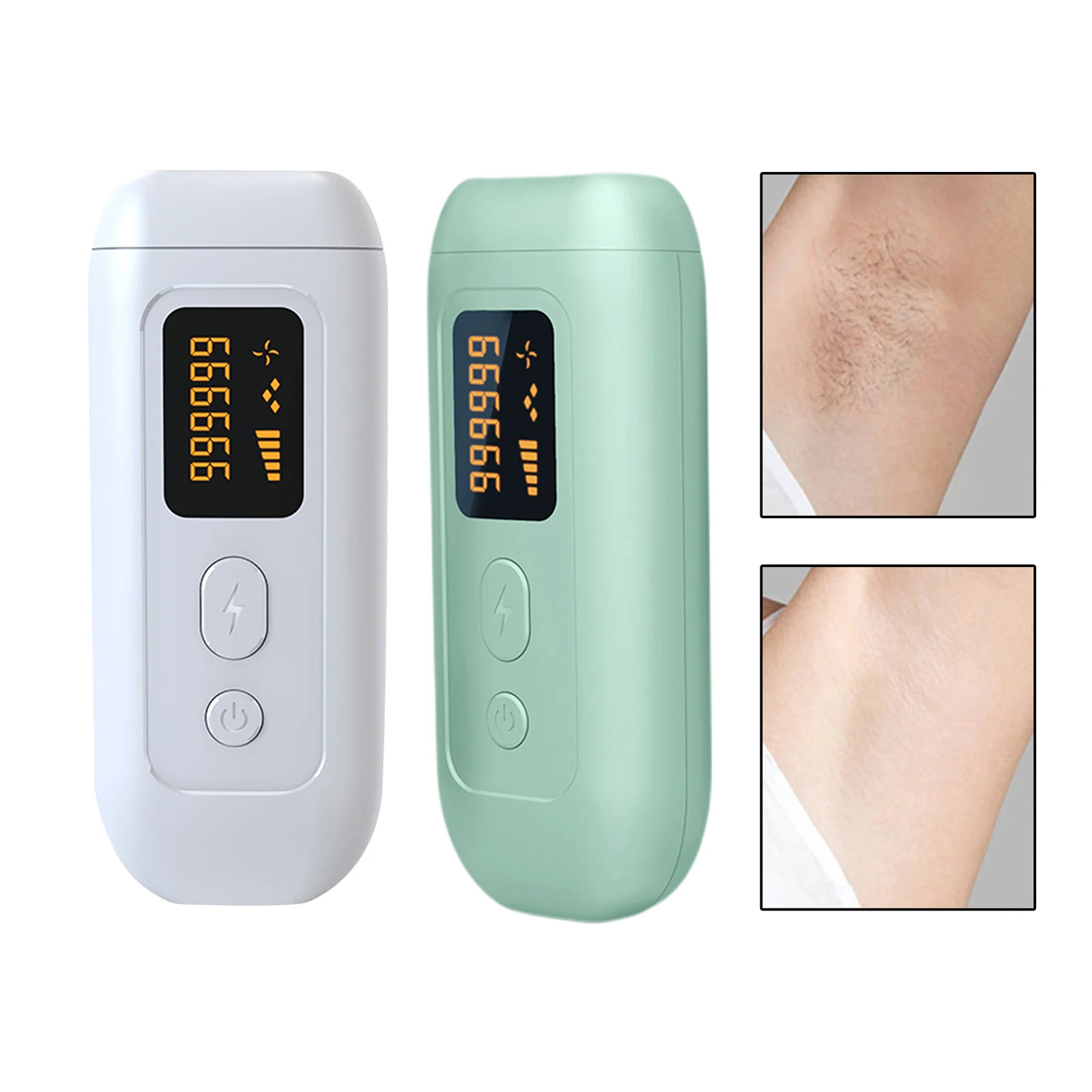 

990000 Flash Hair Removal Machine Permanent Device 5 Levels Auto Facial Body Hair Trimmer Epilator UK Plug