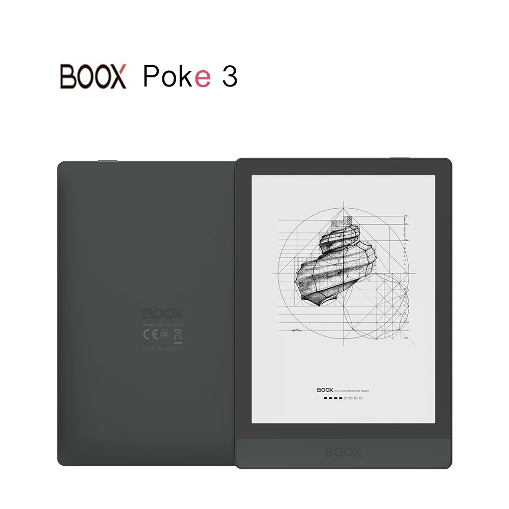Электронный считыватель Onyx Boox Poke3 6 0 дюйма планшет на базе Android 10 2 + 32 ГБ Wi-Fi гибкий