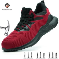 mens steel safety shoes toe cap anti crush and anti piercing oversize breathable safety safety safety work shoes