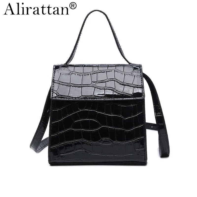 

Alirattan New Crocodile Pattern Handbags for Women Designer High Quality Shoulder Messenger Bag Shopping Bag Travel Bags