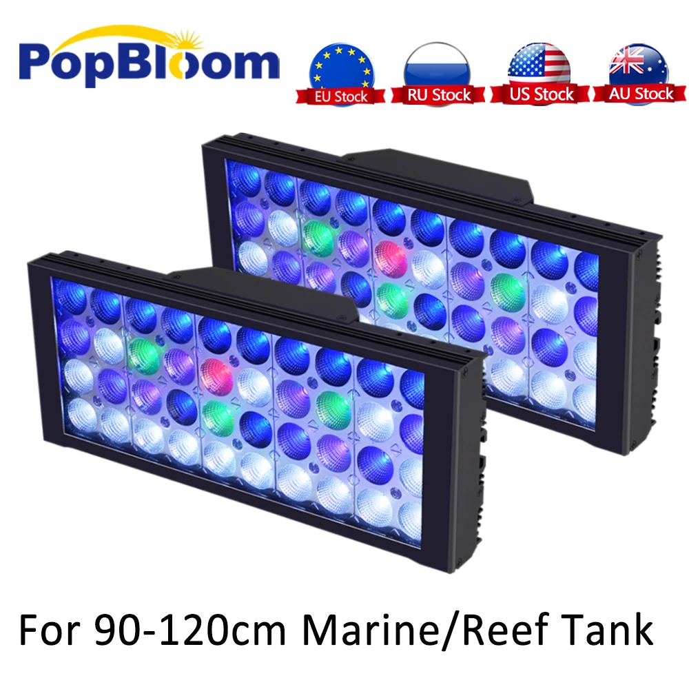 PopBloom Светодиодная лампа для морского аквариума светодиодный светильник
