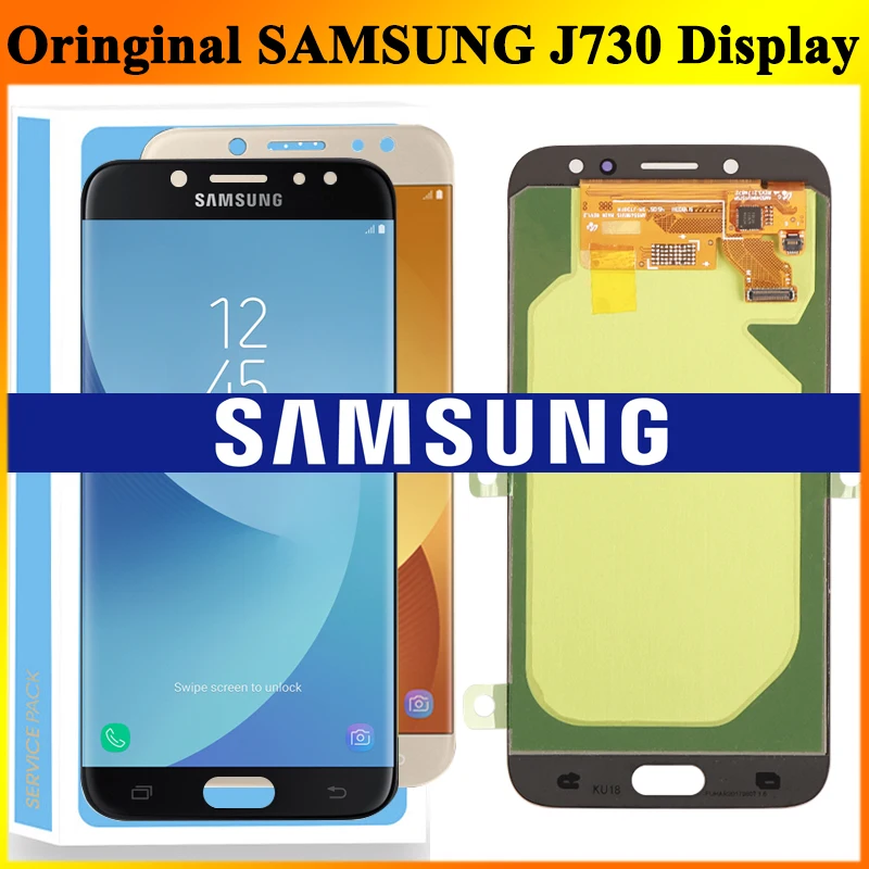 Оригинальный ЖК дисплей 5 ''OLED Замена для SAMSUNG Galaxy J7 Pro 2017 J730 J730F сенсорный экран