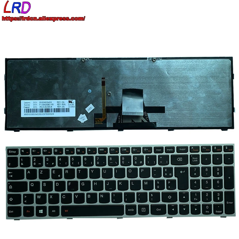 

French Backlit Keyboard for Lenovo E50 E51 B70 B71 Z50 Z51 B50 G51 G50 -70 -45 -80 -30 -75 300 -15ISK -17ISK 500 -15ACZ Laptop