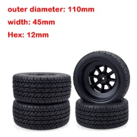 4pcs 110 75mm short course rc wheel truck tires set for redcat hsp hpi traxxas losi vrx lrp rc cars