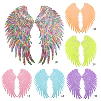 angel wings patches for clothing big patches for clothing large patch sequin patch diy patch sequin applique iron on