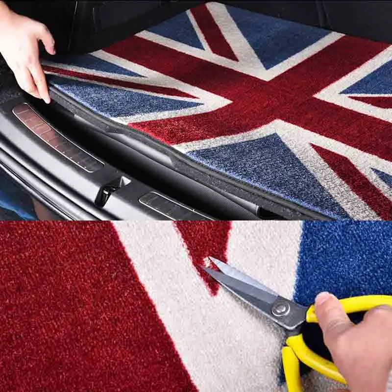 Автомобильный напольный коврик для багажника Union Jack грузовой автомобильный