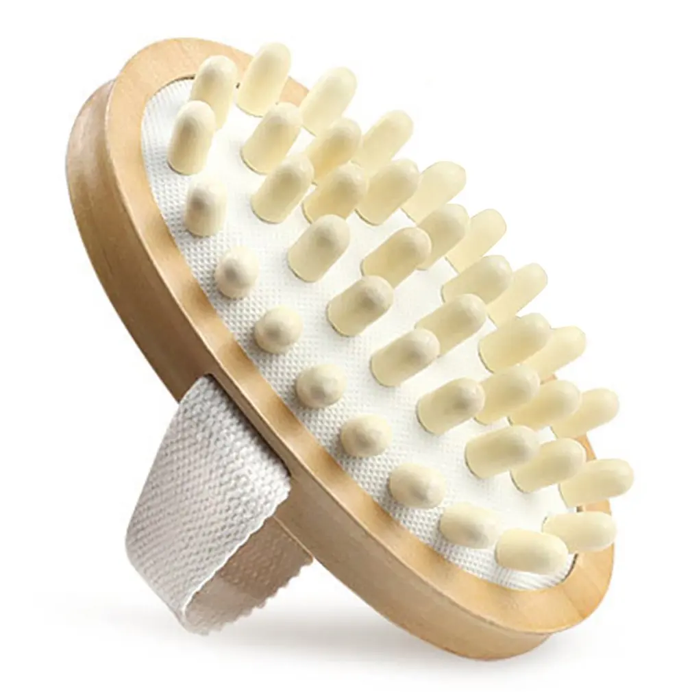 

Body Brush Soothing Wooden Airbag Essential Oil Spa Air Cushion Massage Hair Comb Scalp Massage Brush
