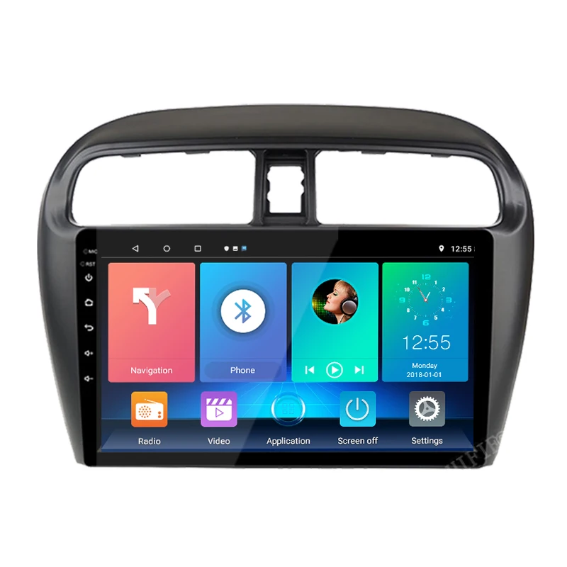 Автомагнитола 2 DIN 9 дюймов android 10 0 gps dvd-плеер для Mitsubishi mirage attrage 2012 2018 автомобильное