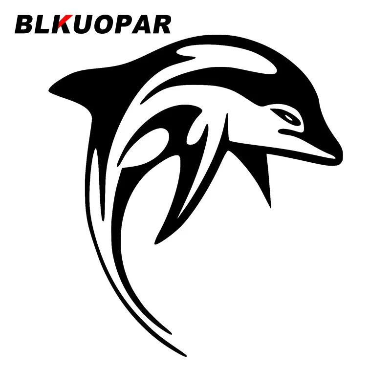 

Автомобильная виниловая наклейка BLKUOPAR в виде дельфина, водонепроницаемая наклейка на окклюзию с царапинами для мотоцикла, кондиционера, ноутбука