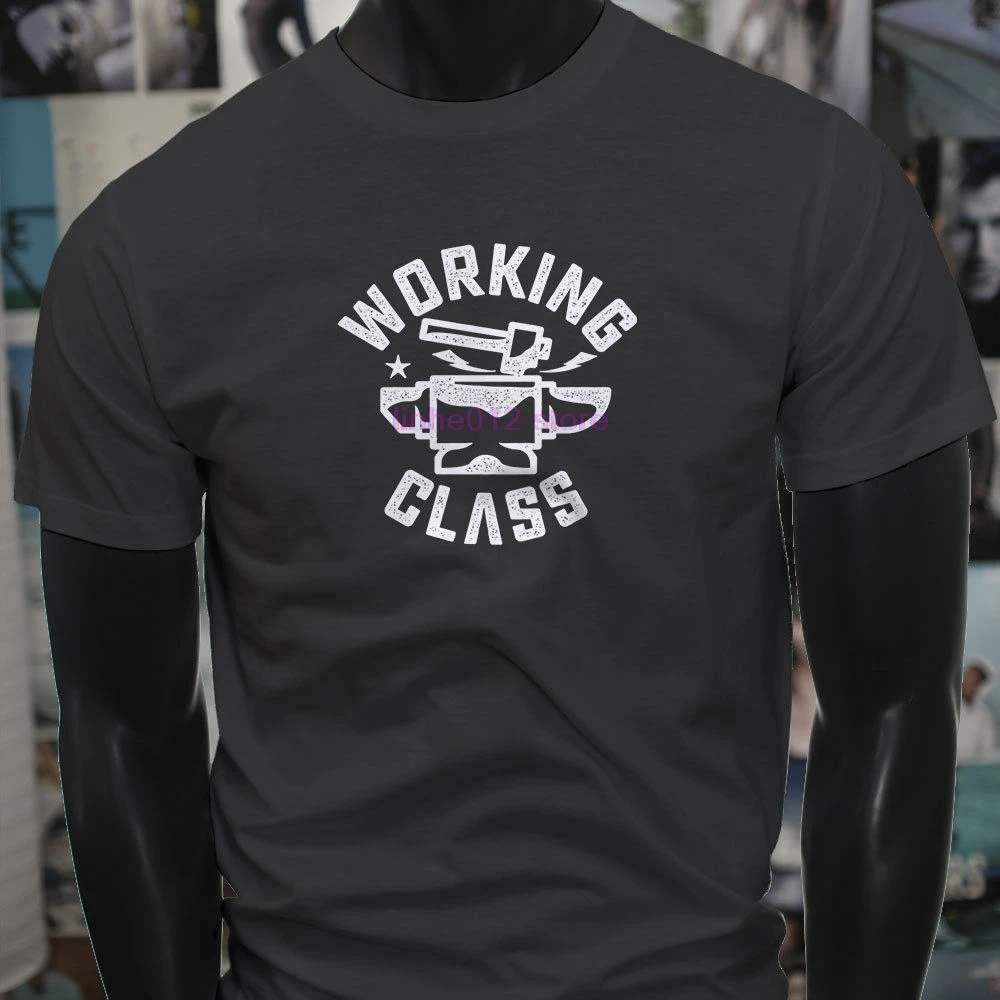 Мужские футболки из 100% хлопка на заказ рабочие класса молот и наковальня мужские