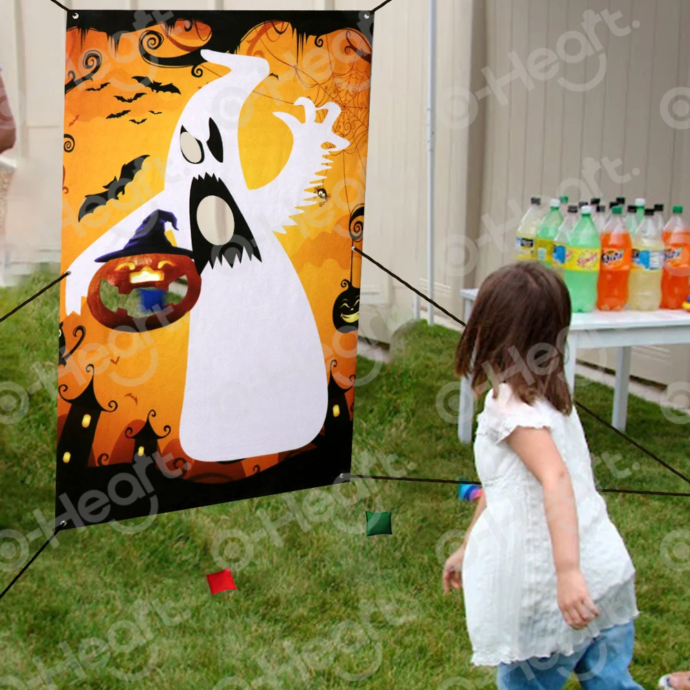 Тыква Хэллоуин Ghost Bean Bag Toss Games Fun Carnival Party Game для взрослых детей набор занятий в