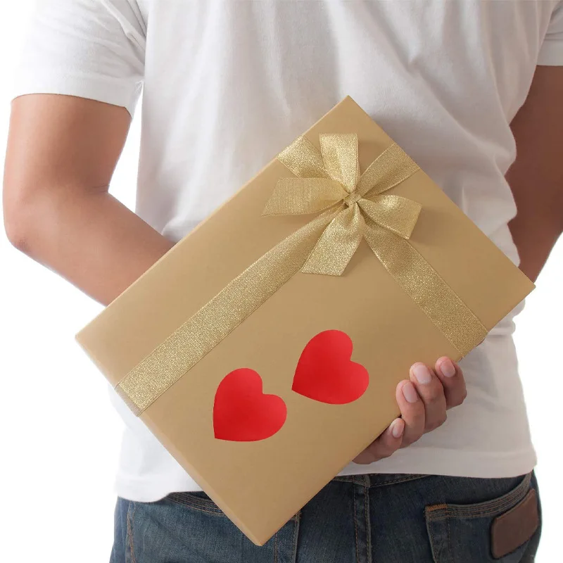 

red Heart Shape stickers Valentine's Day family labels Sealed envelope to stick 1.5inch 500pcs/roll