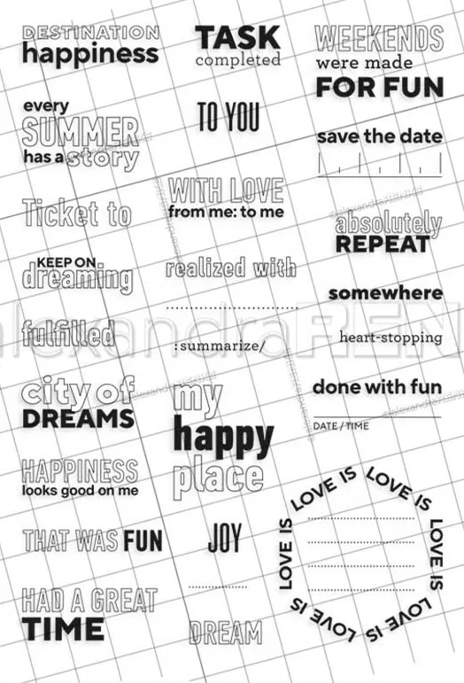 Счастливые штампы, прозрачный штамп для скрапбукинга, Прозрачная силиконовая резина, сделай сам, декор для фотоальбома 611