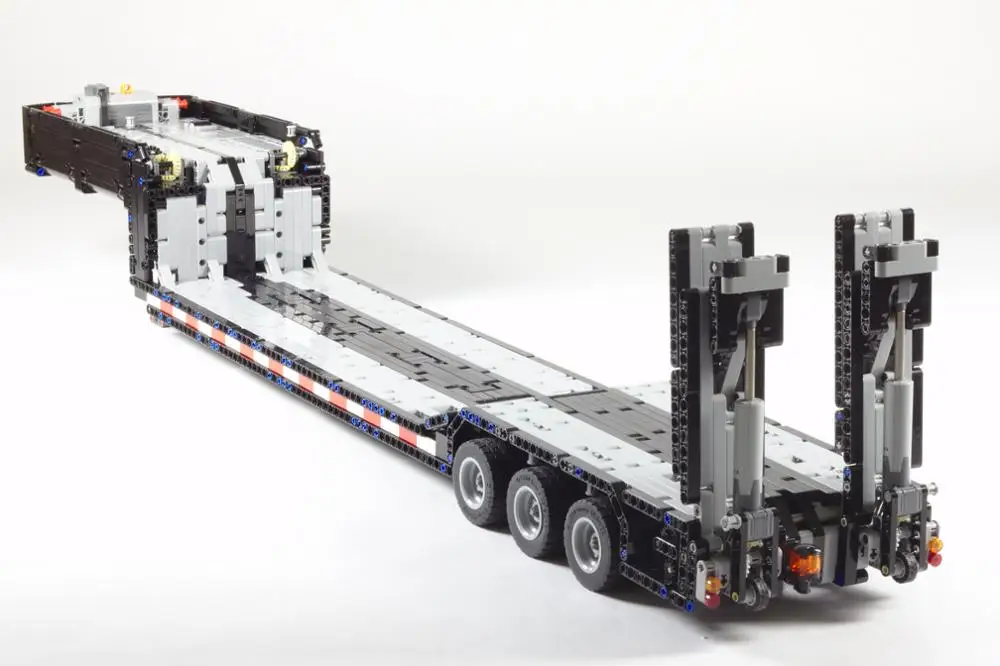 

Technology building blocks moc-10554 truck trailer drag board children remote control assembly toy boy birthday gift