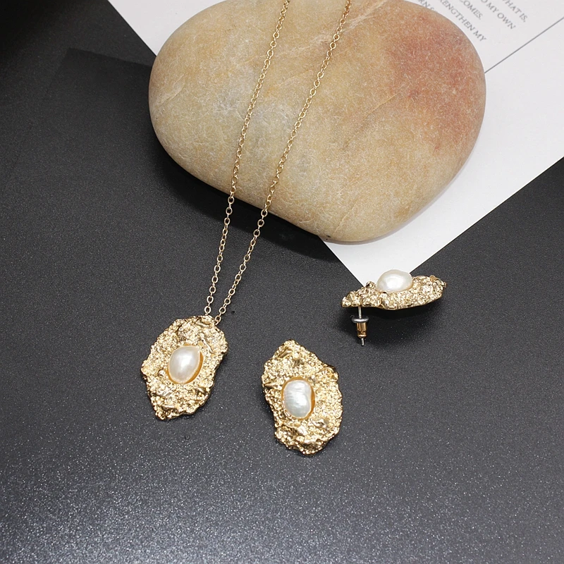 Модный новый дизайн модное ожерелье из лавы с натуральным горящим жемчугом