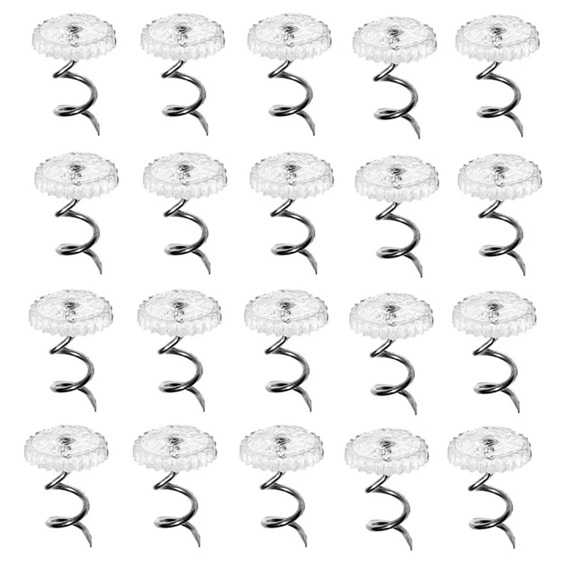 

Новинка, прозрачные поворотные штифты для обивки, чехлы и постельные юбки, набор из 100