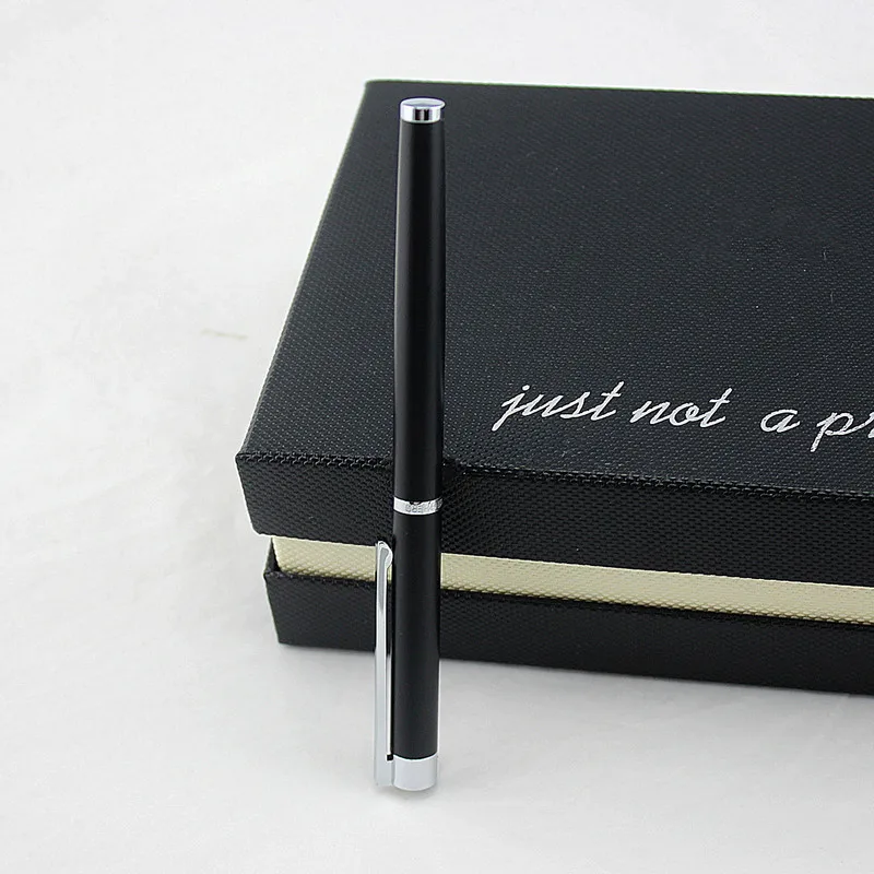 Финансовая наконечник 0 38 мм чрезвычайно тонкая перьевая ручка матовый черный