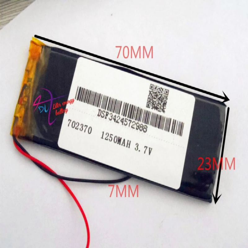 702370 702570 3 7 V 1250MAH перезаряжаемая литий полимерная батарея встроенная цифровая