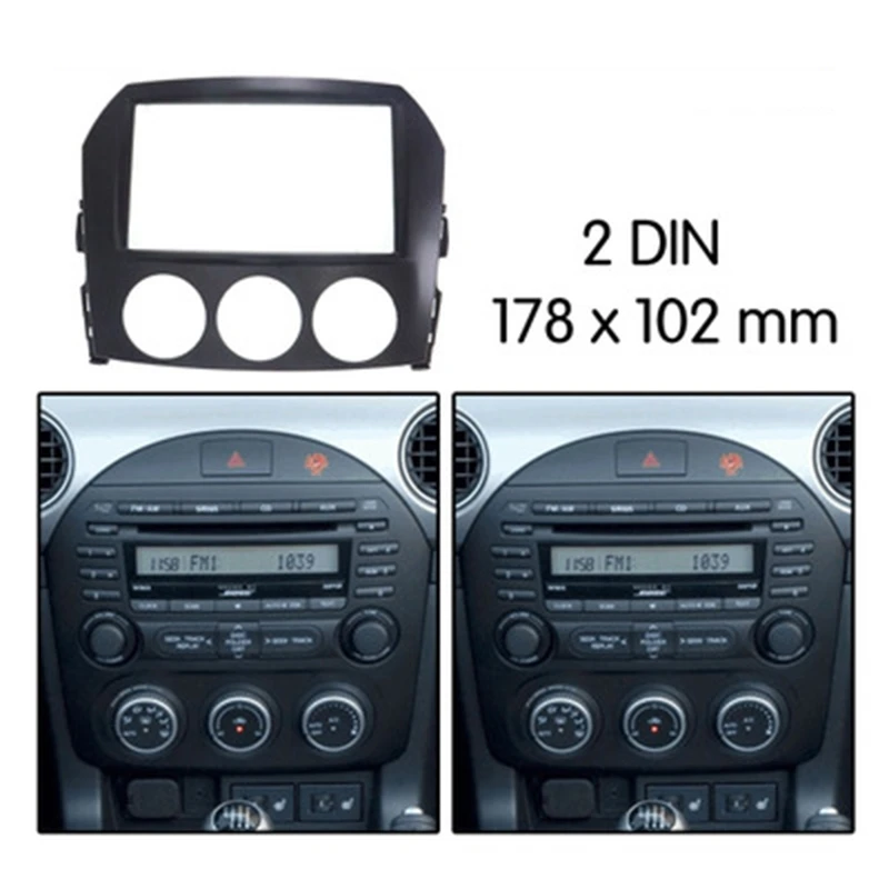 2 Din Car o Frame Dash Kit стерео адаптер CD отделка панель комплект DVD для Mazda MX 5 MX5 Miata