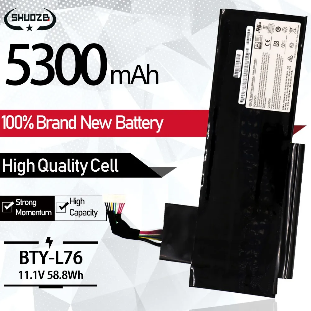 Новая аккумуляторная батарея для ноутбука MSI GS70 2OD 2PC 2PE 2QC 2QD 2QE GS72|Аккумуляторы