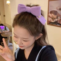 new korea sweet versatile wool hair rope butterfly girl hair circle large intestine elastic hair band headdress hair accessories