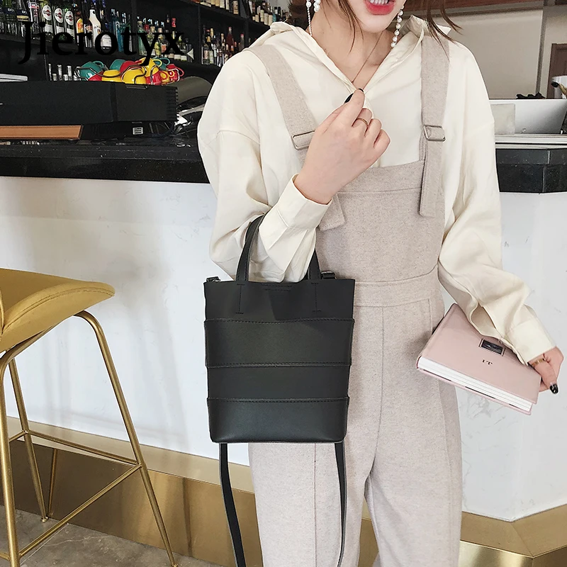 Женская сумка-мессенджер JIEROTYX однотонная Классическая Повседневная сумка из