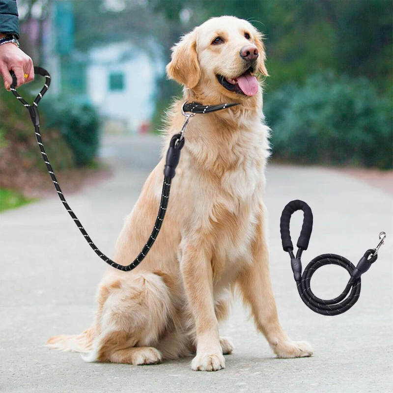 

Pet Dog Leash Rope Nylon Adjustable Training Lead Pet Dog Leash Dog Strap Rope Traction Dog Harness Collar Lead Running Leashes