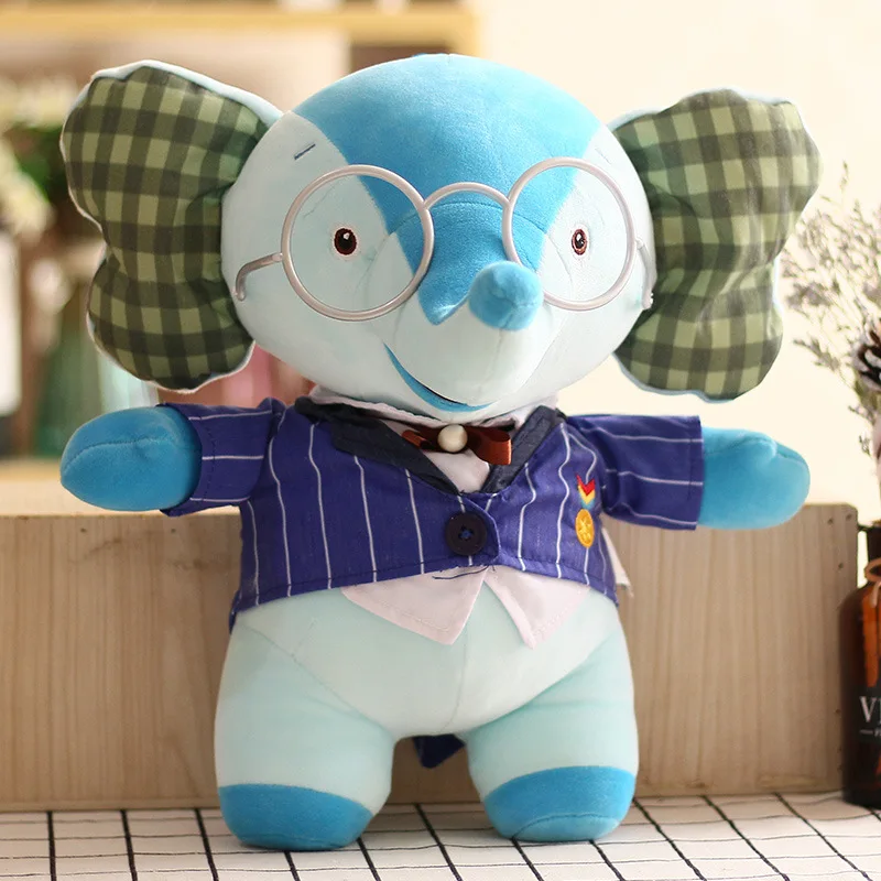 Детский мультяшный Радужный Рубин медведь олень плюшевые мягкие игрушки слон