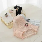 2021 летние сексуальные кружевные женские трусики японская тонкая горничная лоли Симпатичные трусики брифы из искусственного шелка трусики каваи для женщин