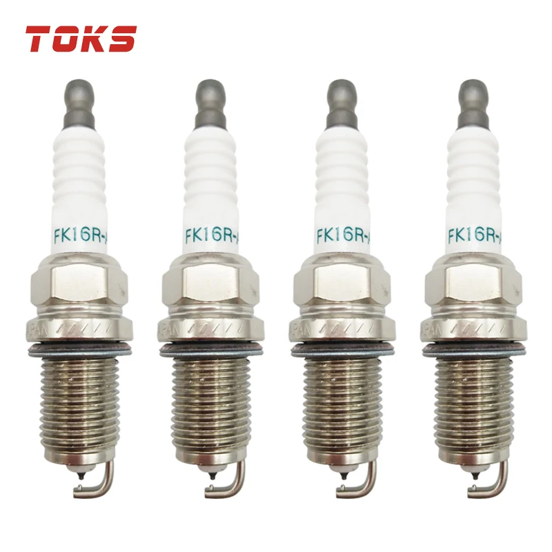 TOKS 4 шт. 90919 01265 FK16R A8 двойной иридиевая Свеча зажигания для Toyota Prius C 1.5L от 12 до 19 лет