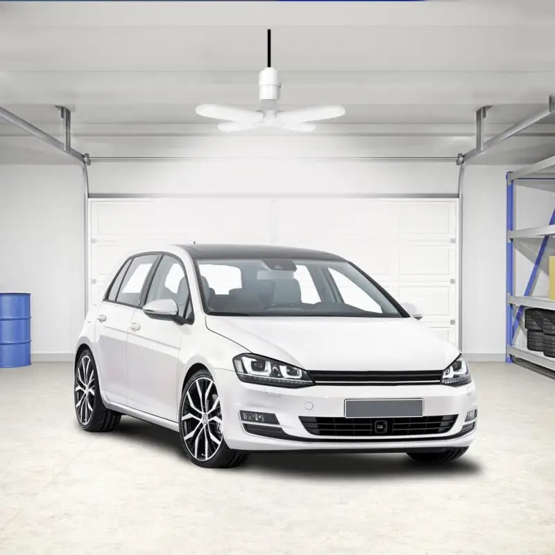 

LED Garage Lights Super Bright 40W Daylight Light Bulbs 4000LM Garage Ceiling Lights Adjustable Deformable Shop Work Lamp