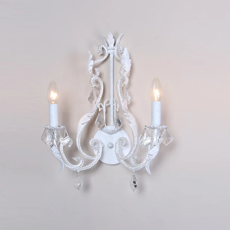 ECOLIGHT Ретро металлическая настенная лампа свеча бра для спальни гостиной вход