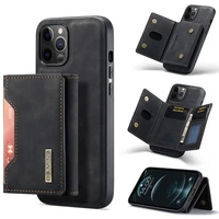 flip case for iphone 12 12 pro magnetic leather flip wallet phone case for credit card wallet shockproof card wallet cover
