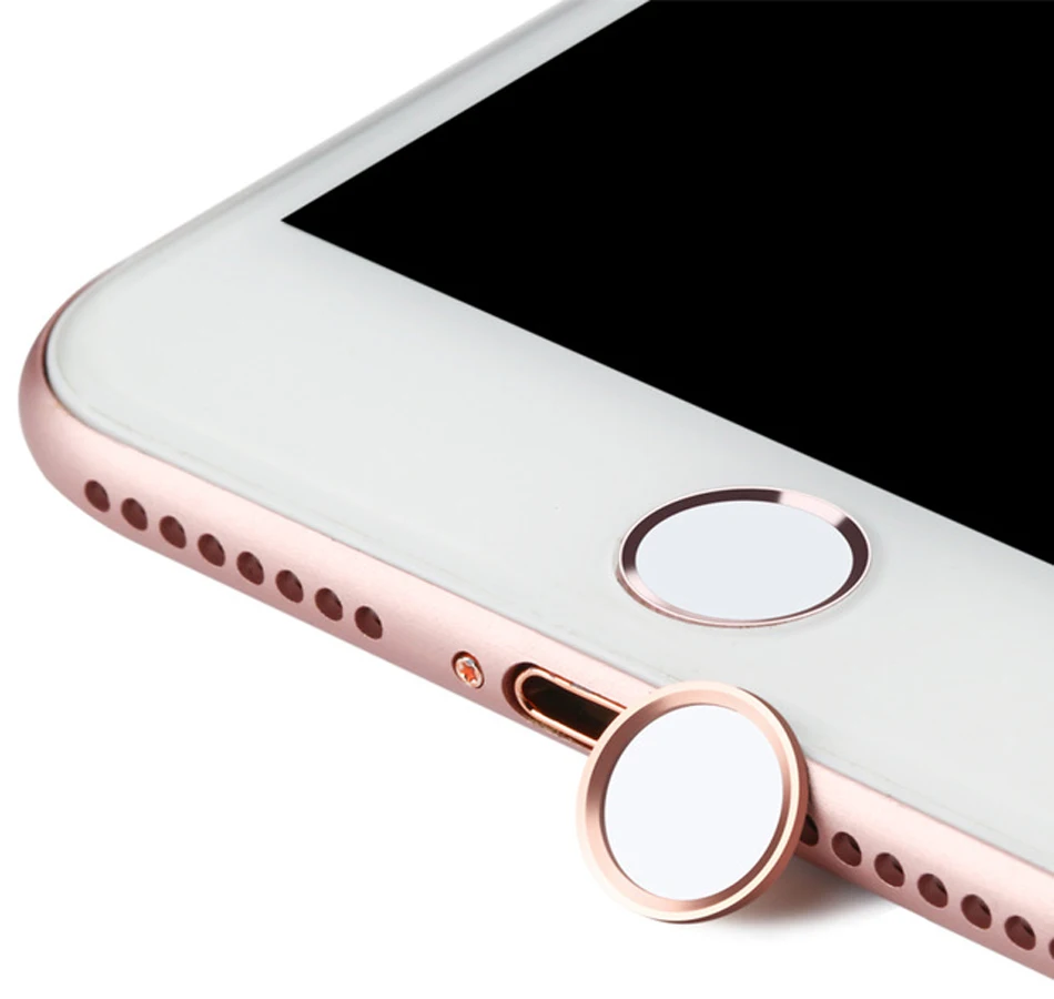 2 шт для iphone наклейки на кнопку "домой" touch id iphone 6/7/5 наклейки на кнопку "домой" iphone 7 6S 8 кнопка наклейка Поддержка touch id дома