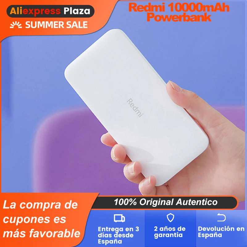 (Plaza) новейший Внешний аккумулятор Xiaomi Redmi 10000 мАч QC 3 0 USB Type C внешний Стандартная