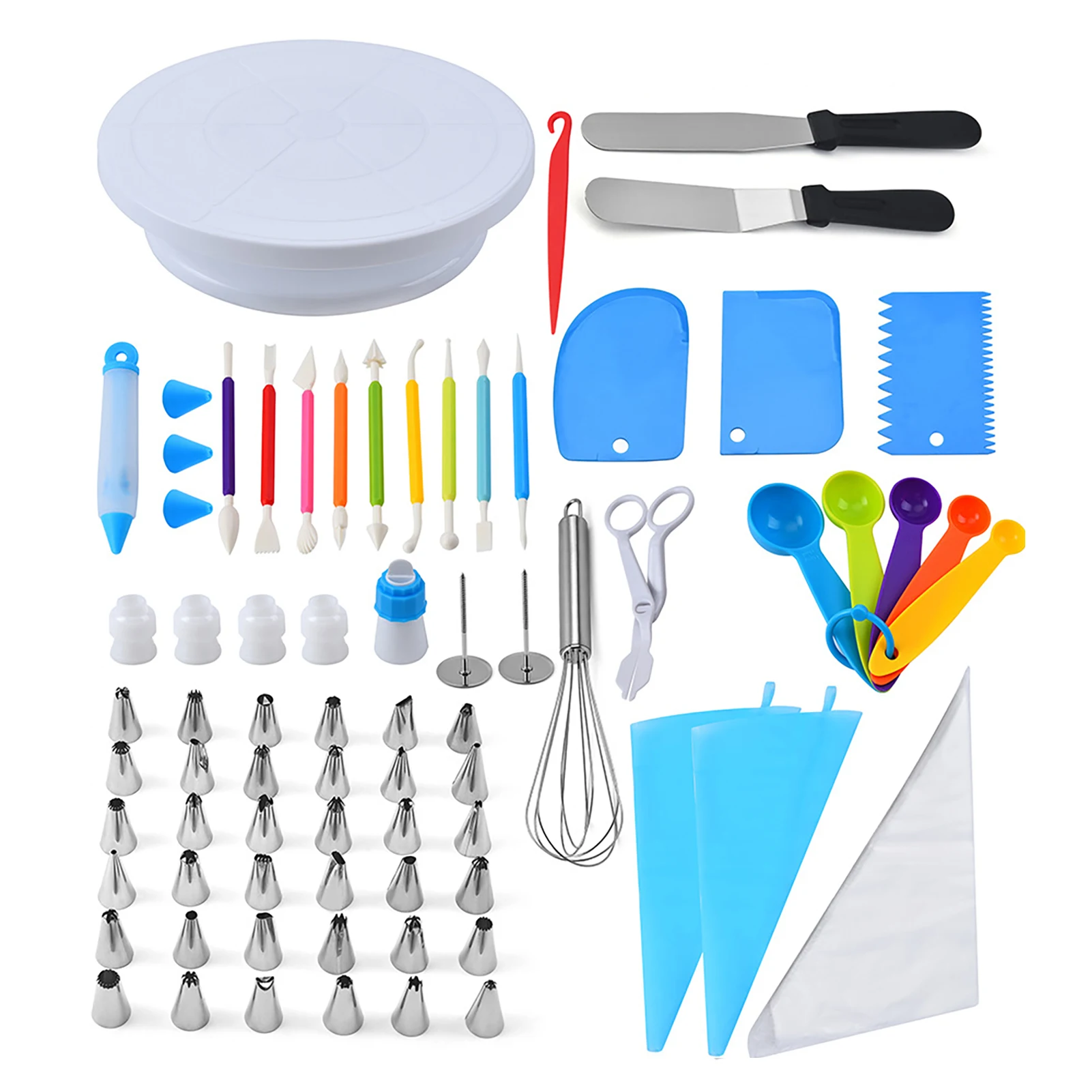 

66PCS/set Cake Decorating Kits Steel Nozzle Set DIY Cake Decorating Tool Birthday Cake Decorating Tips Set DIY Baking Tools