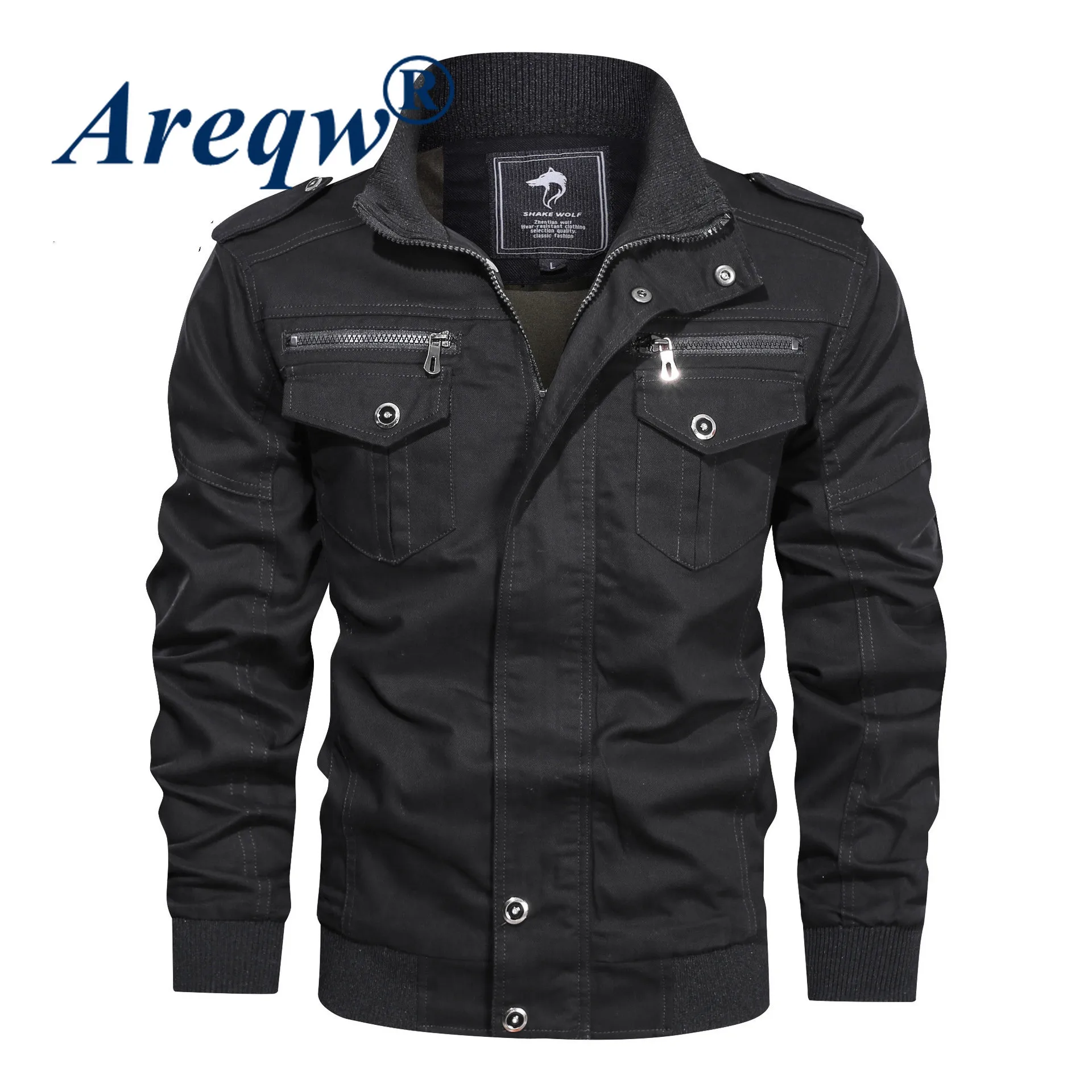 

2021 New Men's Jacket Jacket Thin Section Military Uniform Tooling Jacket Spring and Autumn Youth Multi-pocket