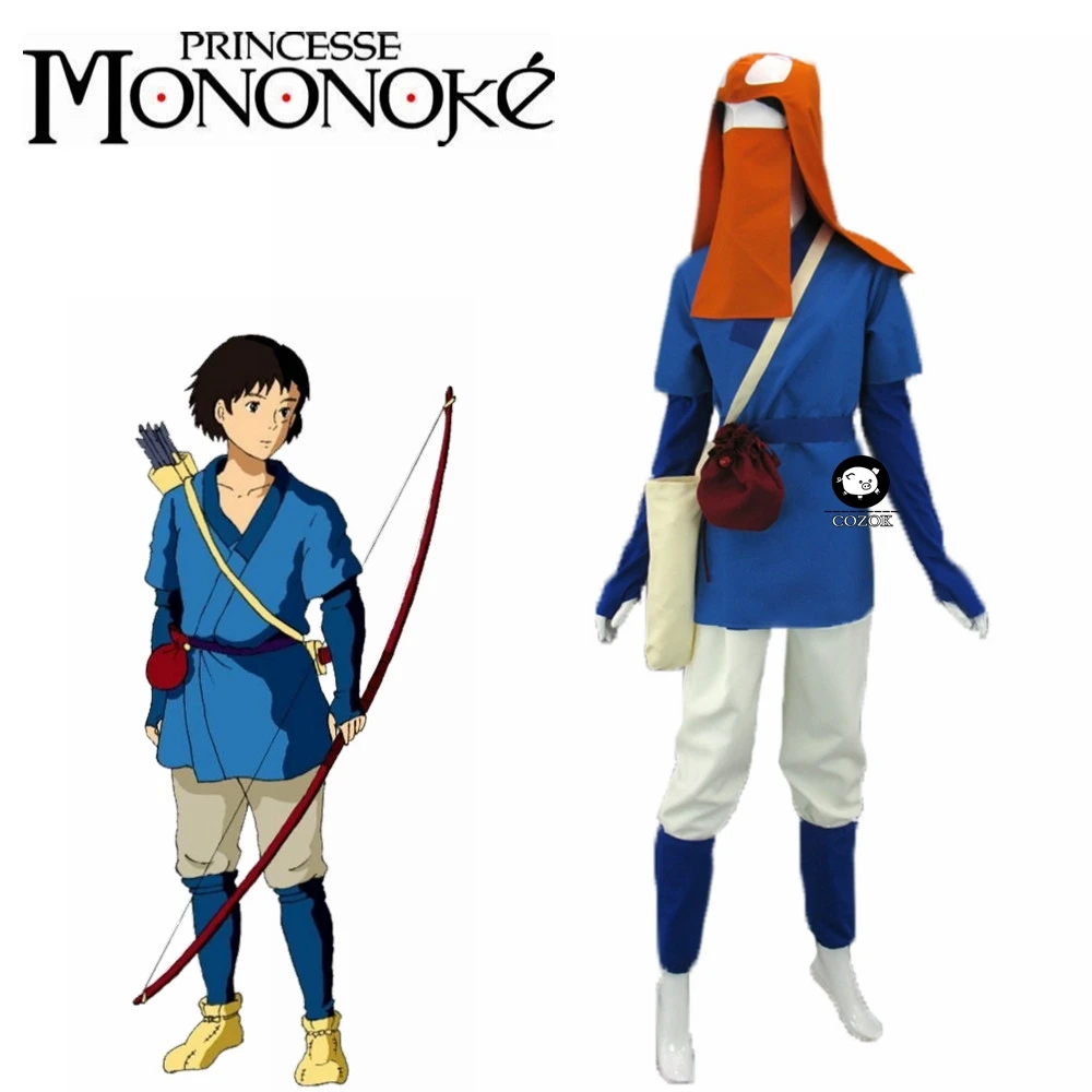 Костюм принцессы из фильма Мононоке ашитака костюм для косплея полный комплект