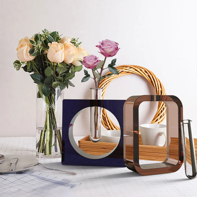 Простая силиконовая форма для цветочных ВАЗ веток гидропонных цветов акриловая