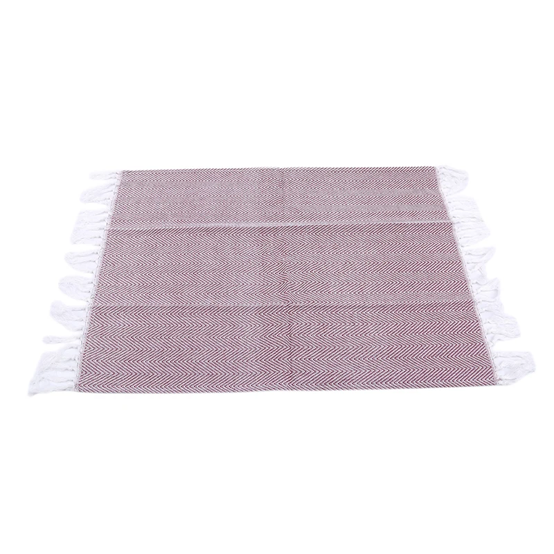 Полотенце с кисточками ручной работы крашеное Хлопковое полотенце для посуды