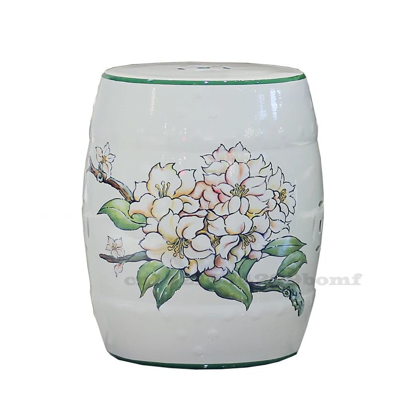 

Новый керамический табурет в китайском стиле, креативный керамический табурет с ручной росписью, декоративный табурет для гостиной