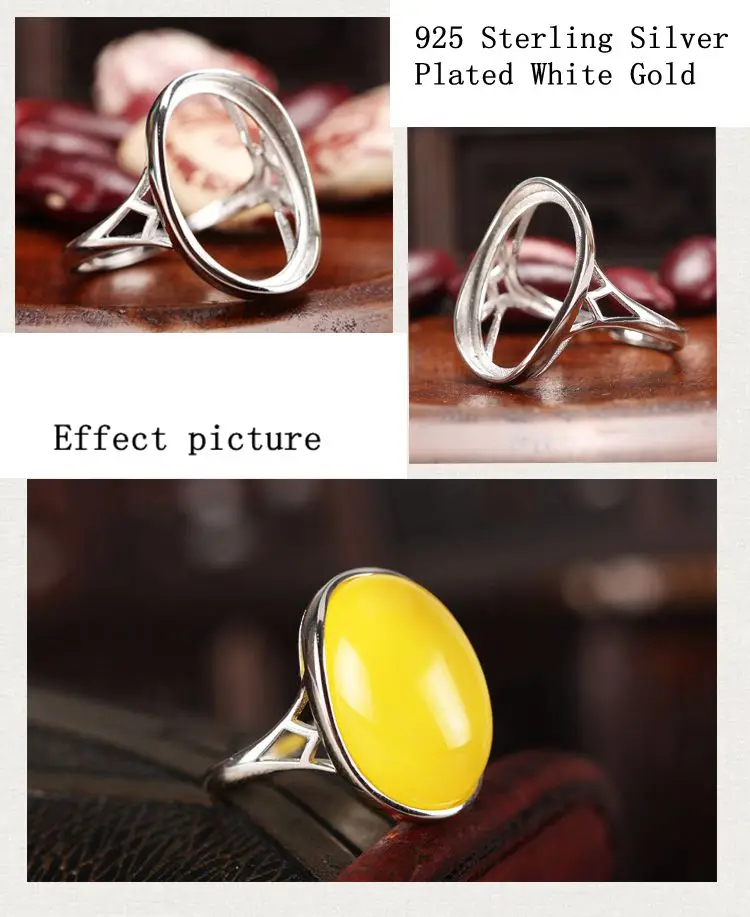 Женское Обручальное кольцо с полу креплением из серебра 925 пробы покрытием