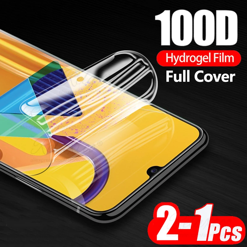 100D мягкая Гидрогелевая пленка для Samsung Galaxy M11 M21 M31 M51 A01 A11 A21 A31 A41 A51 A71 защитная