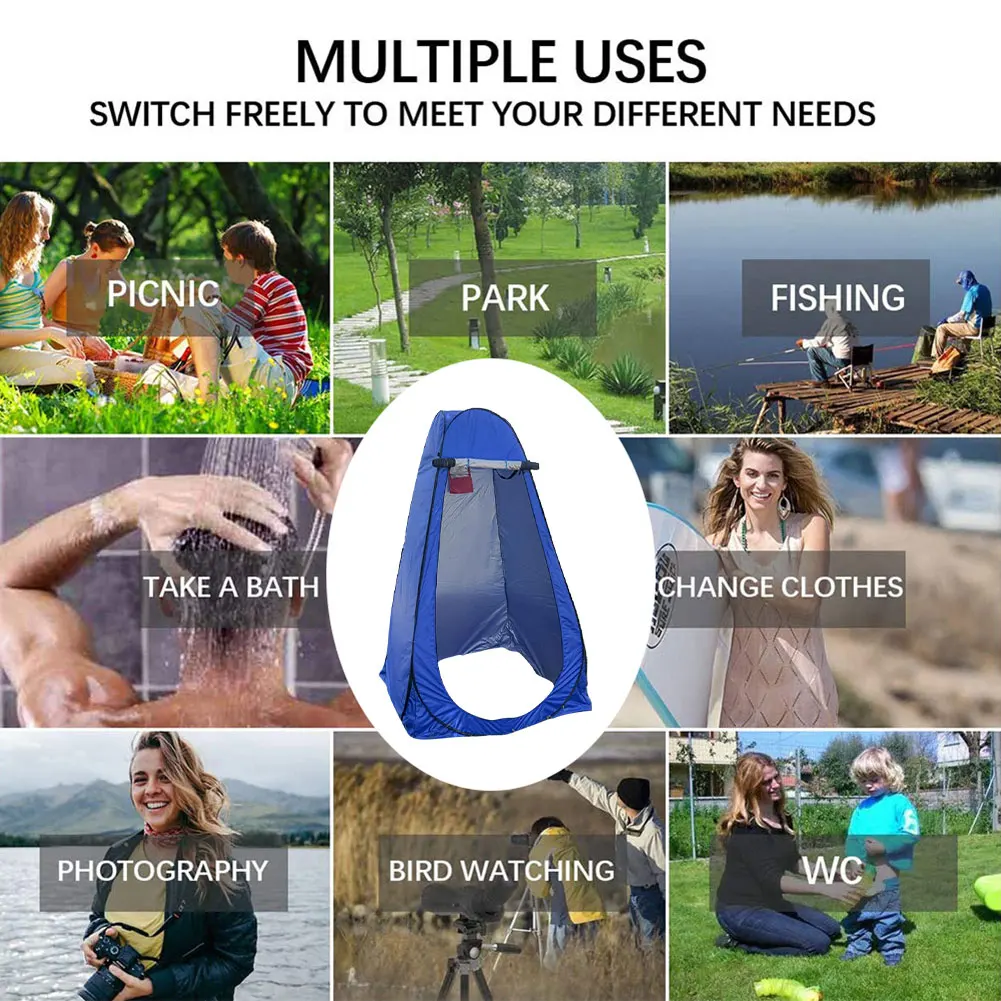 Уличная портативная Выдвижная палатка для душа ванны плавания на открытом
