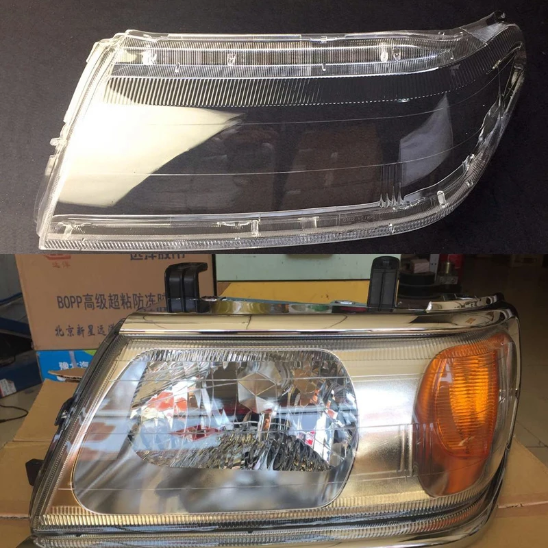 Для mitsubishi sport pajero 2002-05 стеклянный корпус для передней фары прозрачная крышка