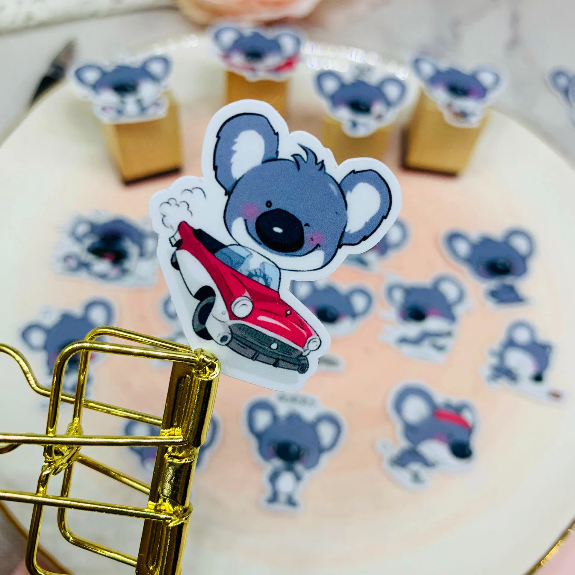 40 шт./упак. стильная футболка с изображением персонажей видеоигр коала Стикеры DIY