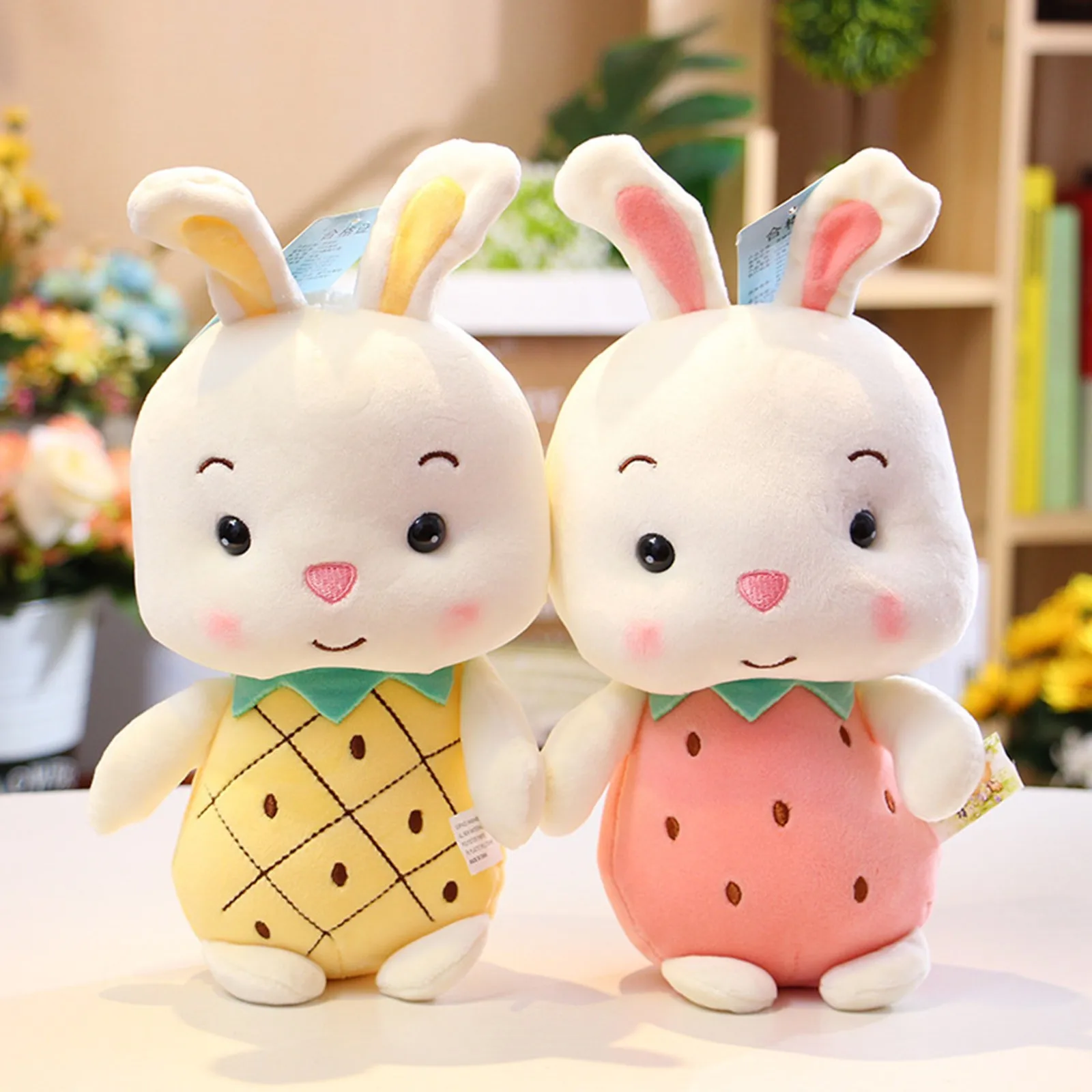 

Plush Stuffed Toy Easter Scarf Cute Cute Bunny For Kids Holiday Gifts Cushion Sofa Pillow Xmas Gift Party Decor Soft Doll#50