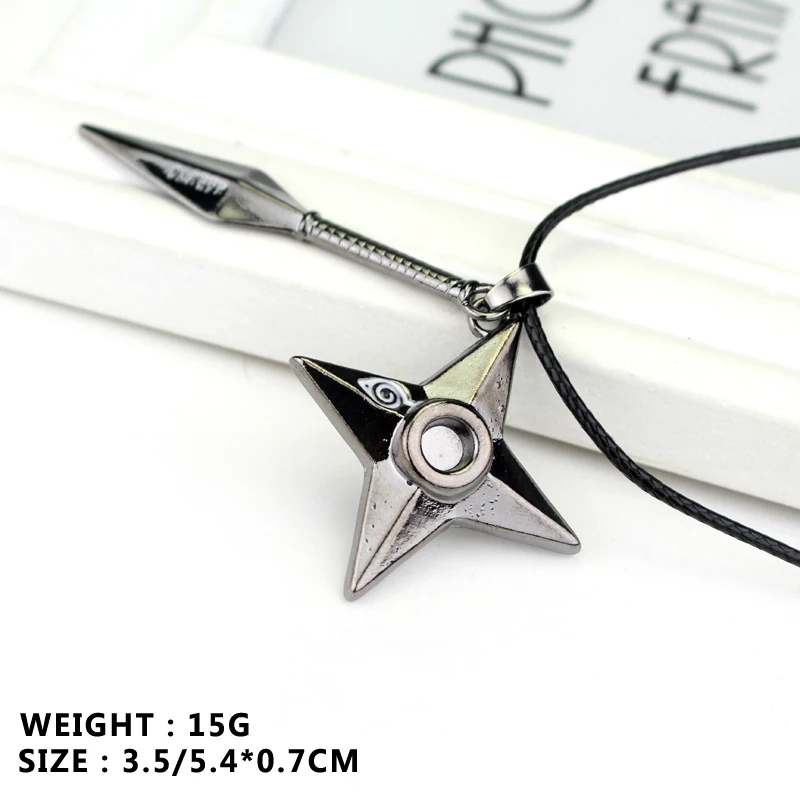 Аниме Shuriken ожерелье кунай Коноха ниндзя Итачи Какаси подвеска винтажный крест